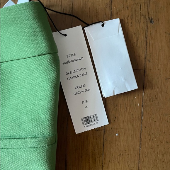 NWT VERONICA BEARD Green Tea Gamila Pants - Picture 5 of 7